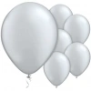 Gümüş Metalik Balon 10 Adet
