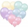 Makaron Karışık Renklerde 10 Lu latex Balon Küçük Boy