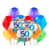 50 Yaş Rengarenk Balon Demeti 23 Adet