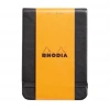 Rhodia Boutique Webnotebook Italyan Deri Kısa Kenarlı Ciltli(Üstten) Çizgili Defter Siyah Sert Kapak