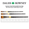 Daler Rowney System 3 Seri 55 Sentetik Kısa Sap Düz Kesik Uçlu Fırça