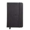 Rhodia Sert Kapak Lastikli Defter Noktalı Siyah 9x14cm