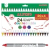 ALPINO AR-002058 ÇİFT YÖNLÜ 24 RENK KEÇELİ KALEM
