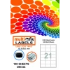 MULTİOFİS 63,5x38,1 mm LASER ETİKET 5024