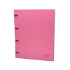 ÖNDER 124-23 RAİNBOW PLASTİK KAPAK HALKALI DOSYA 4 HALKALI PEMBE