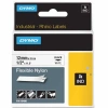 DYMO RhinoPRO 18488 Beyaz/Siyah Esnek Naylon Şerit 12 mm x 3,5 mt