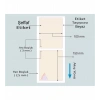 200lü Sarım Pvc Şeffaf Etiket 150 x 100