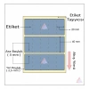 5000li Sarım 5li Silver Mat Barkod Etiketi 40 x 20