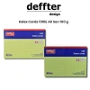 Deffter Index Cards 100lü A6 Sarı 160g