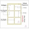 KUŞE BARKOD ETİKETİ 50X50 2 Lİ 1500 LÜ
