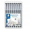 Staedtler Pigment Liner Teknik Çizim Kalemi Seti 8li Plastik Kutulu