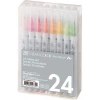 Zig Clean Color Real Brush Fırça Uçlu Marker Kalem Seti 24 Renk