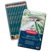 Derwent Artists Pencils Kuru Boya Kalemi Seti 12li Teneke Kutu