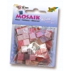 Folia Simli Mozaik Taşı 10x10 mm. 190 Adet GLİTTER PEMBE