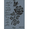 Rich Stencil Boyama Şablonu 25x35 cm. NEW-559