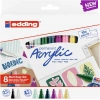 Edding Akrilik Boyama Markörü Seti Marker Easy Start Set Nordic 8 Mix Kalem