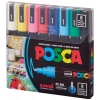 Uni Posca PC-5M 1.8-2.5 Su Bazlı Boyama Markörü Seti Ana Renkler 8 RENK