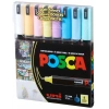 Uni Posca PC-1MR 0.7 Su Bazlı Boyama Markörü Seti Pastel Renkler 8 RENK