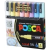 Uni Posca PC-3M 0.9-1.3 Su Bazlı Boyama Markörü Seti Pastel Renkler 8 RENK