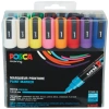 Uni Posca PC-5M 1.8-2.5 Su Bazlı Boyama Markörü Seti 16 RENK