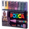 Uni Posca PC-5M 1.8-2.5 Su Bazlı Boyama Markörü Seti Koyu Renkler 8 RENK