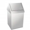 80 Lt Çatı Kapaklı Çöp Kovası Paslanmaz ( 1 Adet )
