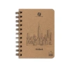 Alex Schoeller Defter Spiralli Kraft Sert Kapak 70 gr A6 80 Yaprak Çizgili