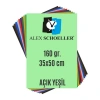 Alex Schoeller Fon Kartonu 160gr 35x50cm 09 Açık Yeşil