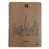 Alex Schoeller Sert Kapak Sprialli Defter A4 80 Yaprak Kareli ALX 0336