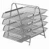 Bafix Evrak Rafı Metal Perforeli 4 Lü Siyah BFX-MER9206G