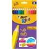 Bic Supersoft Kuru Boya 12 Renk Set + Jumbo Kalem Tıraş