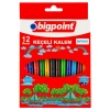 Bigpoint Keçeli Kalem 12li Set (Karton Kutulu)