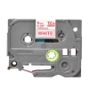 BROTHER 9TZE222 P-TOUCH ETİKET MAKİNESİ ŞERİDİ 9mm BEYAZ-KIRMIZI