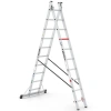Çağsan İki Parçalı Çok Amaçlı Alüminyum Merdiven 2x10 Basamaklı - TSA6