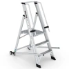 Çağsan Tekerlekli Profesyonel Alüminyum Katlanır Platformlu Merdiven 2+1 Basamaklı - VE2