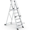 Çağsan Tekerlekli Profesyonel Alüminyum Katlanır Platformlu Merdiven 7+1 Basamaklı - VE7