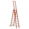 Çağsan Üç Parçalı Çok Amaçlı Çok Amaçlı Fiberglas Merdiven (V3) 3x8 Basamaklı - FS175-V3