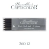 Cretacolor Portmin Kalem Ucu 5.6mm 6lı Black Pastel Medium Siyah Tebeşir 26012
