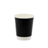 Double Wall Siyah Karton Bardak 8 oz - 500 Adet