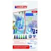 Edding Porselen Kalemi Fırça Uçlu 1-4 MM 6 LI Soğuk Renkler 4200