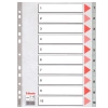 Esselte Seperatör 1-10 Rakamlı Plastik A4 100105
