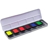 Finetec Metalik Yaldız Tablet Sulu Boya Seti 6 Renk Neon Colours FN9000