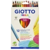 Giotto Mega Tri Asklılı Paket 12 Renk Set