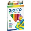 Giotto Mega-Tri Üçgen Jumbo Kuru Boya 12 Renk