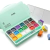 HIMI Jelly Cup Gouache Set Guaj Boya Seti 18 Renk x 30 gr. (Green Case)
