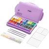 HIMI Twin Cup Gouache Set Guaj Boya Seti 36 Renk x 12 gr. + 3 Fırça (Purple Case)
