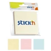 Hopax Stıckn Yapışkanlı Not Kağıdı 3 Blok 150 YP 76x76 3 Pastel Renk 21092
