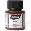 Karin Hat Mürekkebi 605 Sepya 45ml