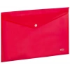 Kraf Çıtçıtlı Dosya A4 ŞEFFAF KIRMIZI