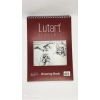 Lutart Eskiz Defteri A4 120gr Bordo 50 Sayfa